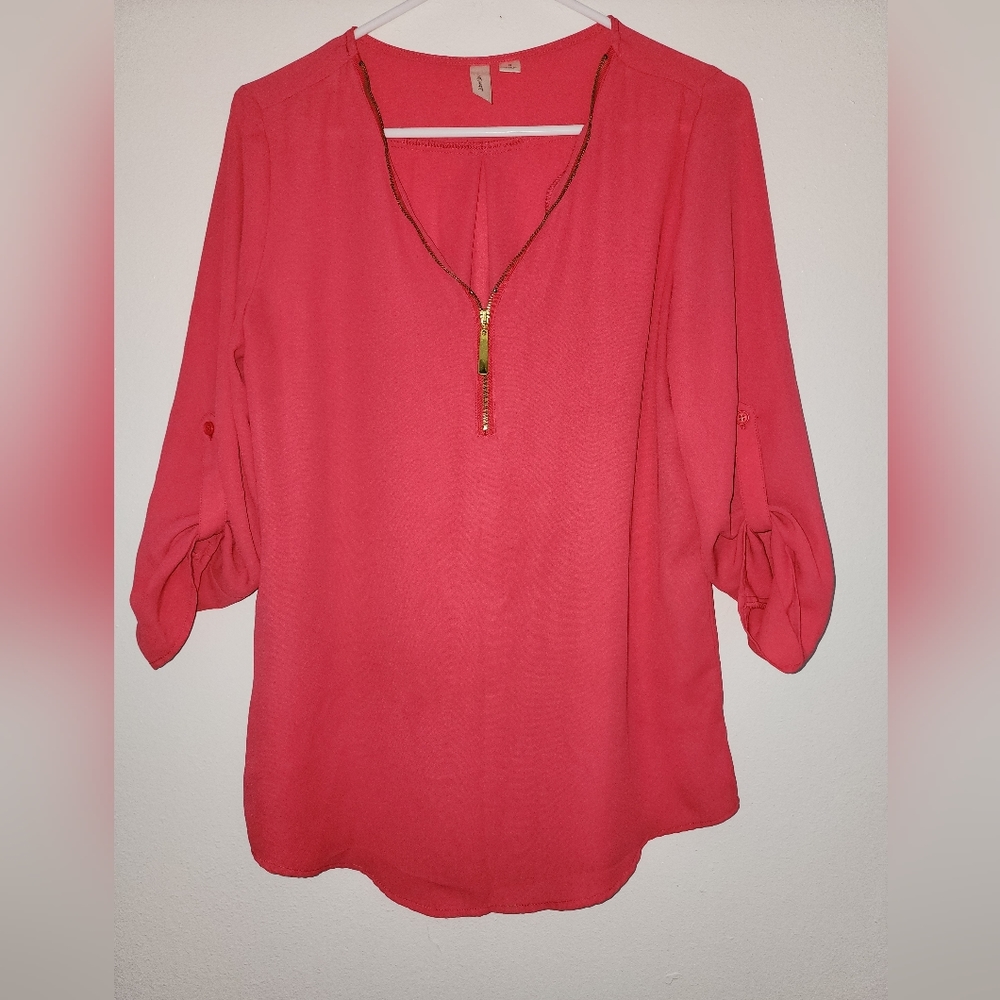 Women's Tacera long sleeve gold zipper S